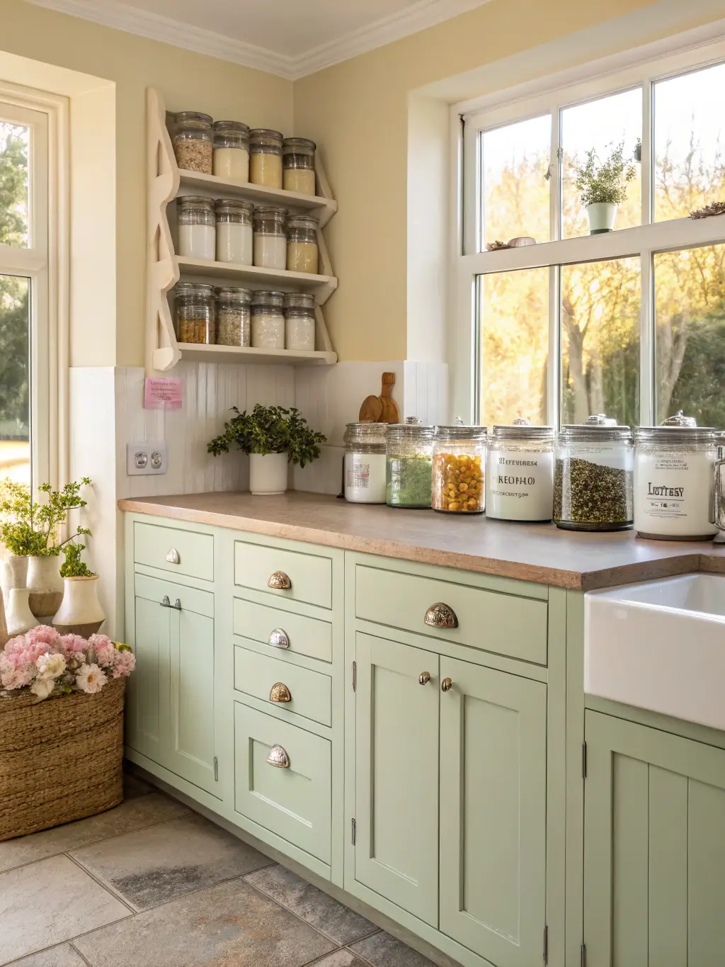 A sparkling clean kitchen counter and sink area, highlighting the thoroughness of Cleaning City 616's kitchen cleaning service.